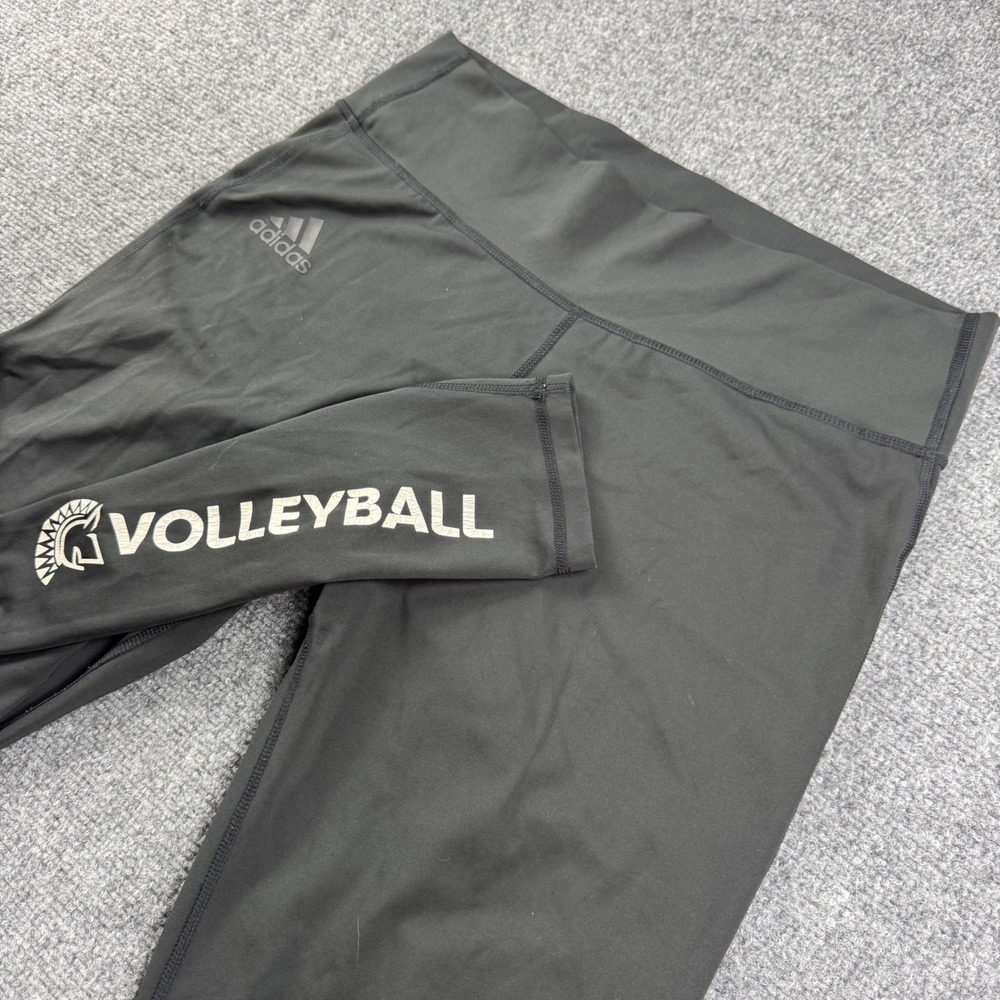 Adidas Volleyball Leggings XL Black Spartan Graphic Performance Women